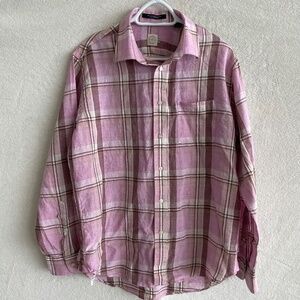 Mason’s of Italy Cotton and Linen Cotton Button-Down Shirt.